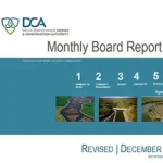 document thumbnail of the Monthly project summary report to the board for December 2023 monthly board report