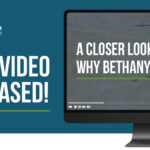 Image with text to the left that states "NEW VIDEO RELEASED!". To the right of the text is a monitor with a video displaying the title screen "A CLOSER LOOK: WHY BETHANY"