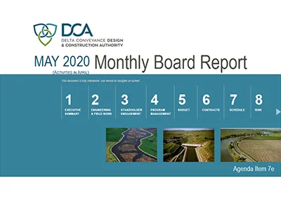 document thumbnail of the May 21, 2020 board report