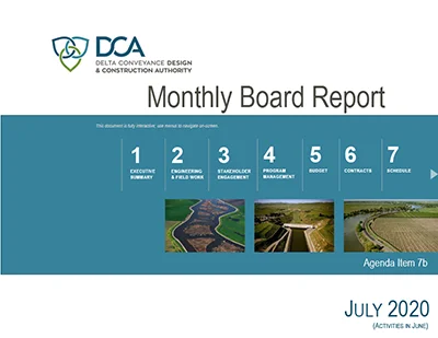 document thumbnail of the July 16, 2020 board report