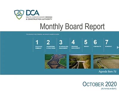 document thumbnail of the October 15, 2020 board report
