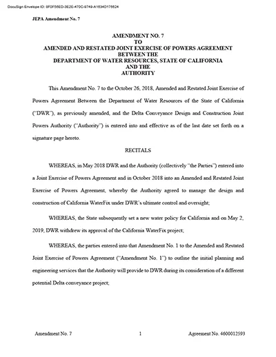 document thumbnail of the JEPA Amendment 7 – December 23, 2022