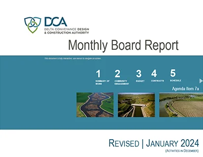 document thumbnail of the January 24, 2024 monthly board report
