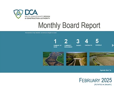 document thumbnail of the February 20, 2025 board report