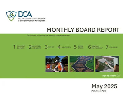document thumbnail of the May 21, 2025 board report