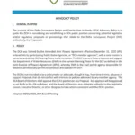 document thumbnail of the DCA Advocacy Policy
