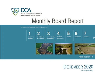 document thumbnail of the December 17, 2020 board report