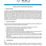 document thumbnail of the DCA Health, Safety and Security Policy