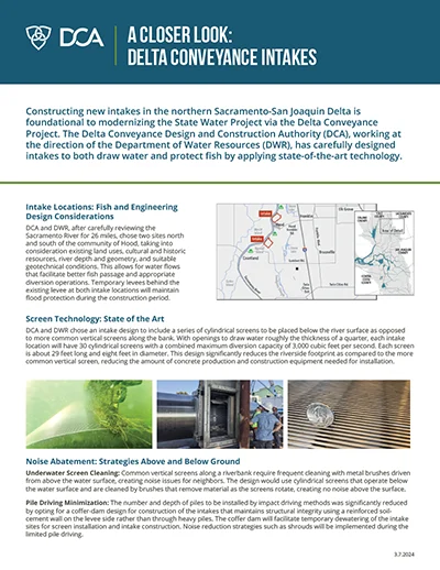 thumbnail of Intakes Fact Sheet