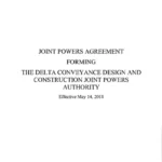 document of Delta Conveyance Design and Construction JPA – May 14, 2018