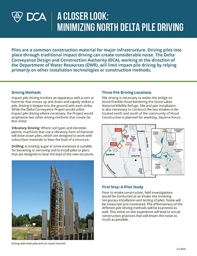 thumbnail of Pile Driving Fact Sheet