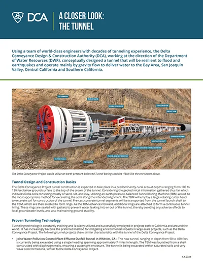 thumbnail of Tunneling Fact Sheet