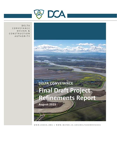 document thumbnail of the Delta Conveyance Project Refinements Report