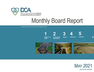 document thumbnail of the May 20, 2021 board report
