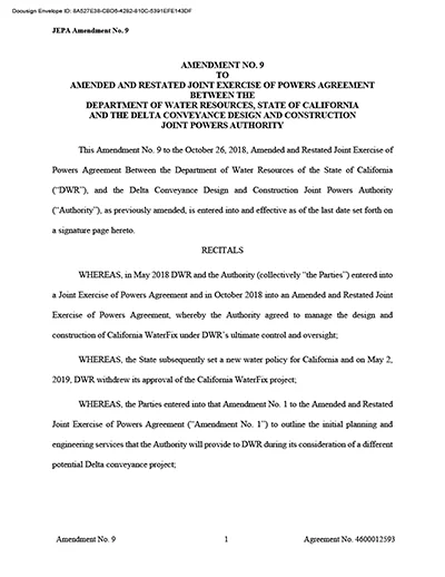document thumbnail of JEPA Amendment 9 – December 19, 2024