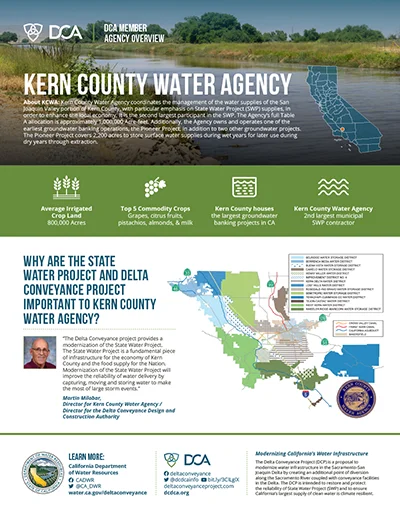 document thumbnail of the Kern County Water Agency Fact Sheet