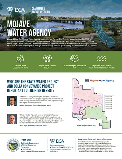 document thumbnail of the Mojave Water Agency Fact Sheet