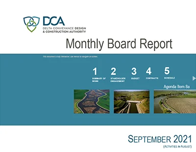 document thumbnail of the September 16, 2021 board report