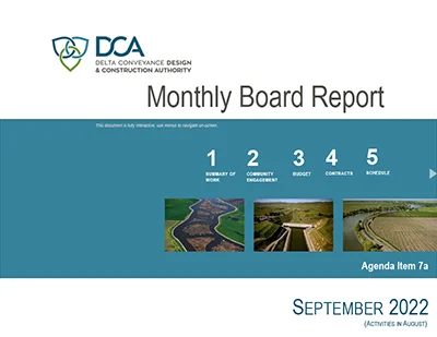 document thumbnail of the September 15, 2022 board report