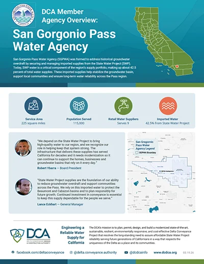 document thumbnail of the San Gorgonio Pass Water Agency Fact Sheet